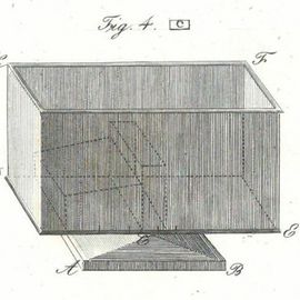 Trekantet klods med kasse