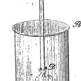 Et glasrør med påbunden blære